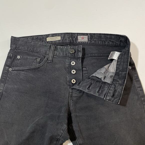 AG Adriano Goldschmied Men’s The Matchbox Slim Straight Black Denim Jeans 30x33 - Picture 9 of 10